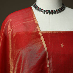 Maheshwari silk full tissue zari handloom 2pc unstitched