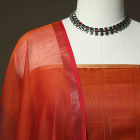 Maheshwari silk full tissue zari handloom 2pc unstitched