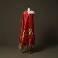 Maheshwari silk full tissue zari handloom 2pc unstitched