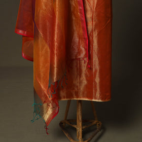 Maheshwari silk full tissue zari handloom 2pc unstitched