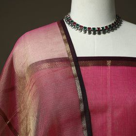 Maheshwari silk full tissue zari handloom 2pc unstitched
