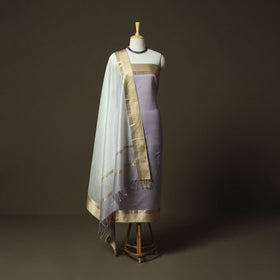 Maheshwari silk handloom 2pc unstitched dress material