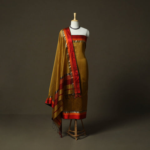 Maheshwari silk handloom 2pc unstitched dress material