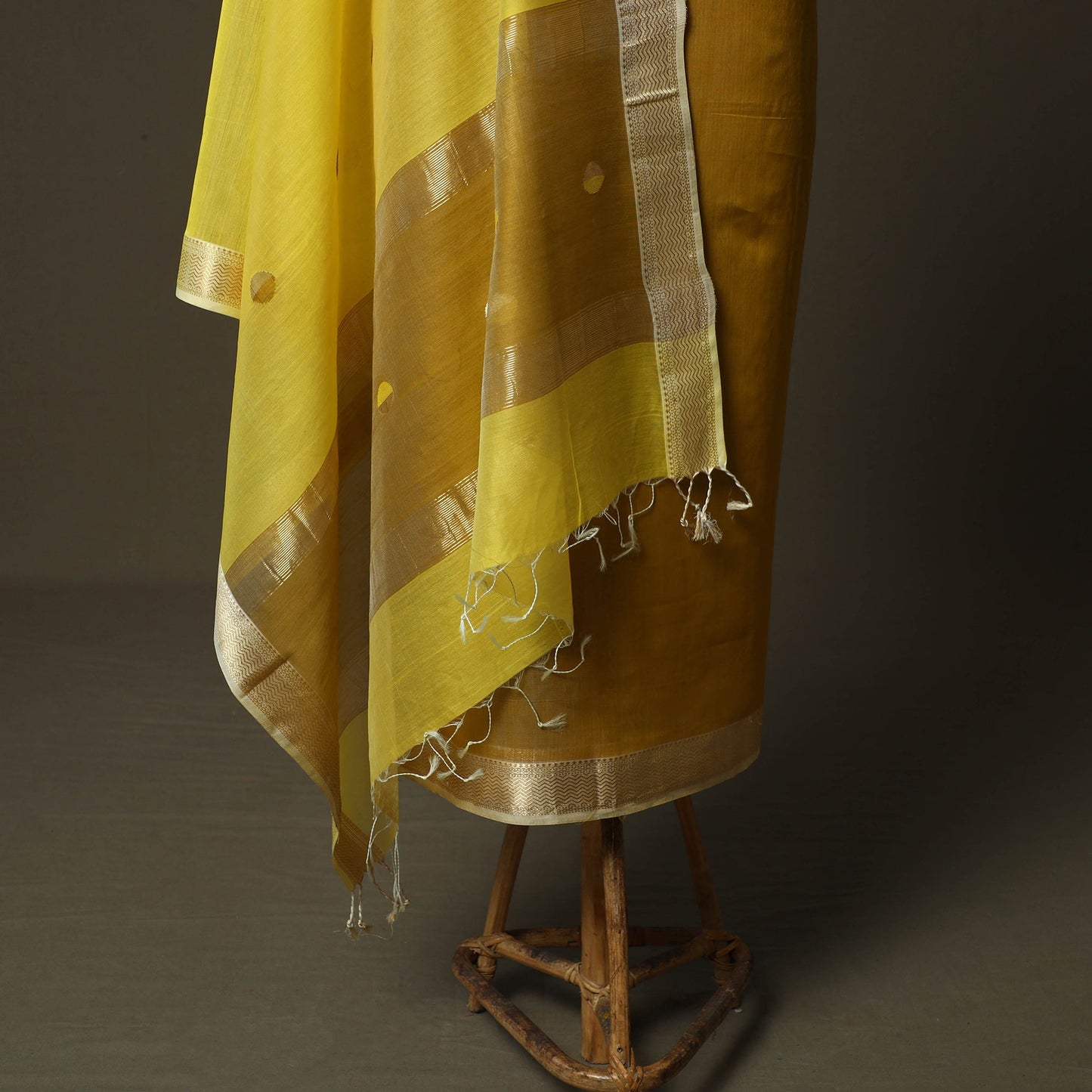 Maheshwari silk handloom 2pc unstitched dress material
