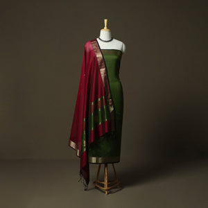 Maheshwari silk handloom 2pc unstitched dress material