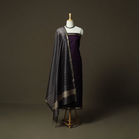 Maheshwari silk handloom 2pc unstitched dress material