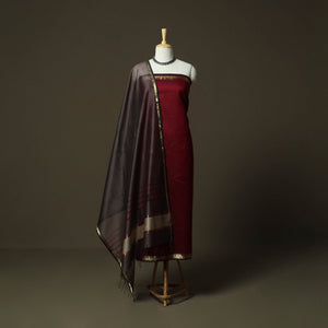 Maheshwari silk handloom 2pc unstitched dress material