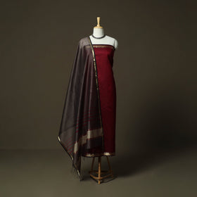 Maheshwari silk handloom 2pc unstitched dress material