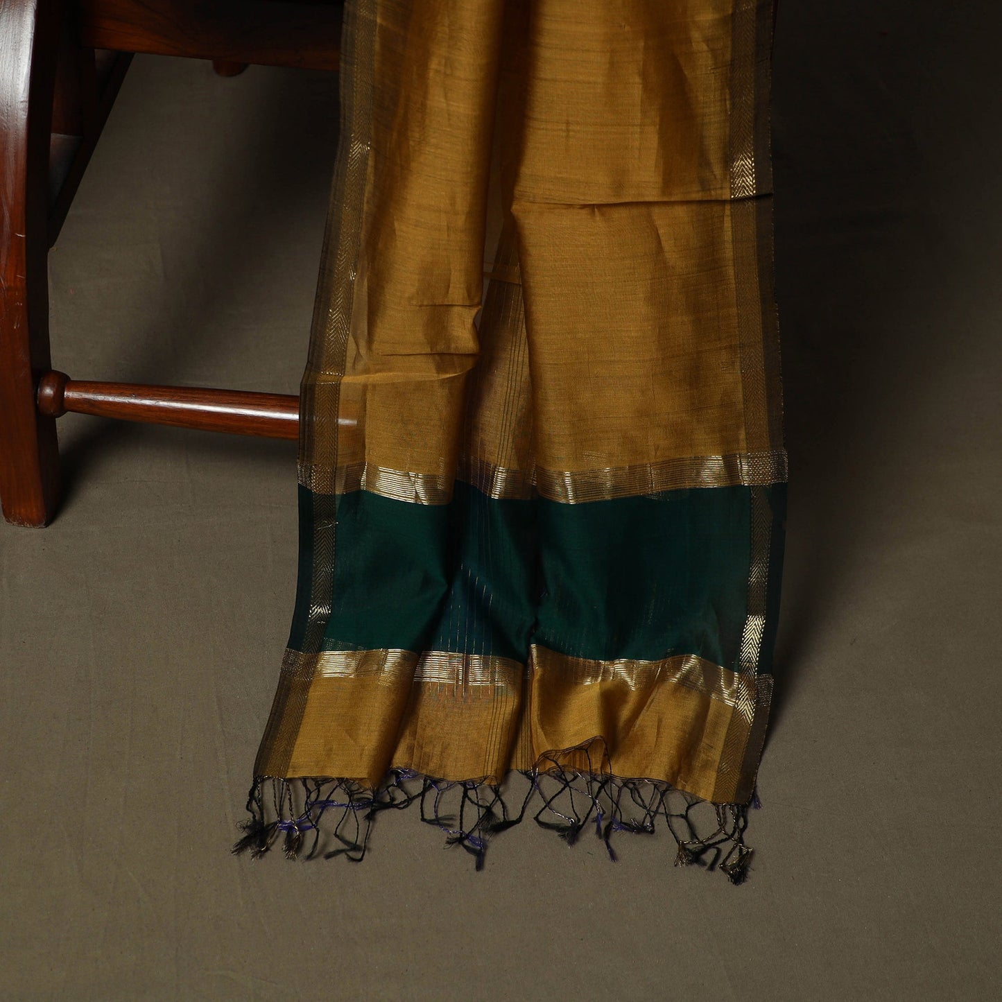 Maheshwari silk handloom 3pc unstitched dress material