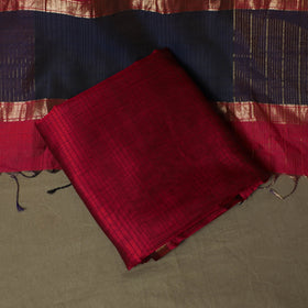 Maheshwari silk handloom 3pc unstitched dress material