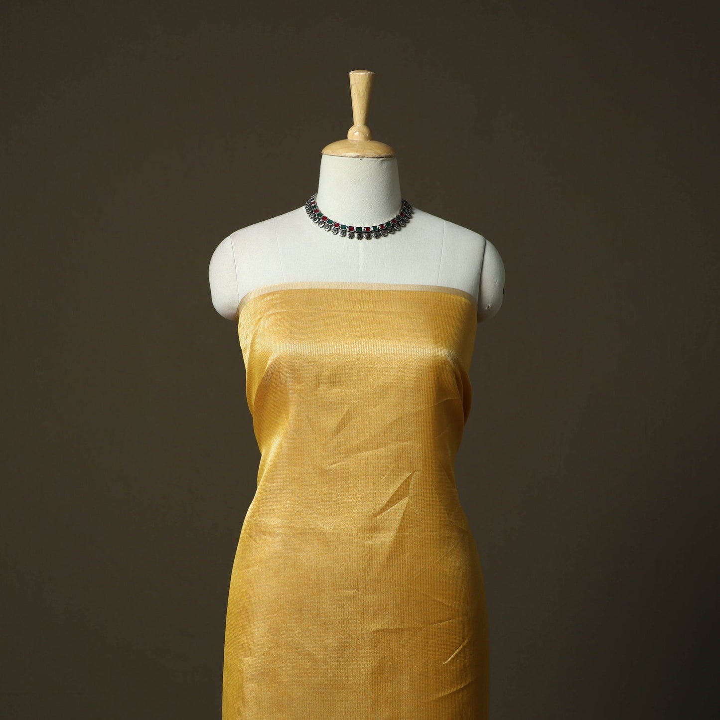 Maheshwari silk handloom heavy zari work 2pc unstitched