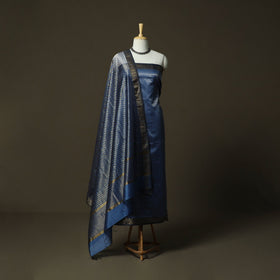 Maheshwari silk handloom heavy zari work 2pc unstitched
