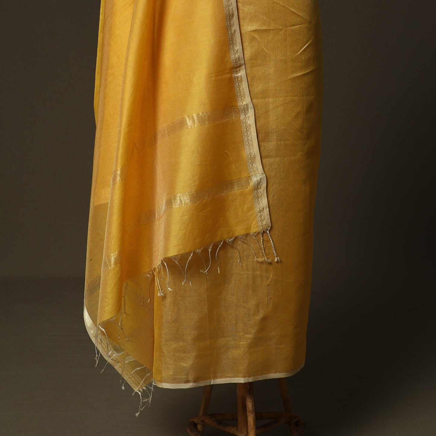 Maheshwari silk handloom heavy zari work 2pc unstitched