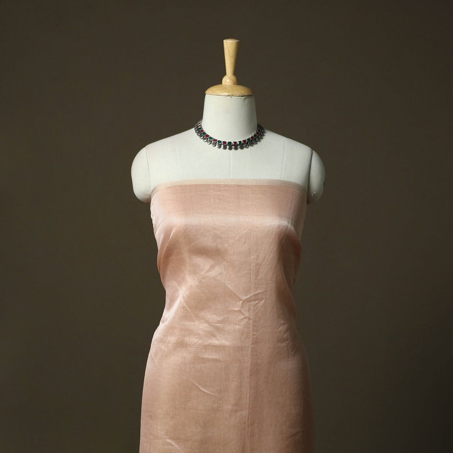 Maheshwari silk handloom heavy zari work 2pc unstitched