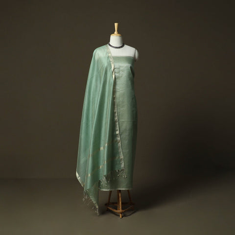 Maheshwari silk handloom heavy zari work 2pc unstitched