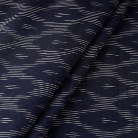 Buy Majestic Navy Blue Pochampally Ikat Weave Cotton Fabric 14 Online at iTokri.com