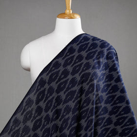 Buy Majestic Navy Blue Pochampally Ikat Weave Cotton Fabric 14 Online at iTokri.com