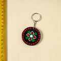 Mandala art handpainted keychain - handcrafted