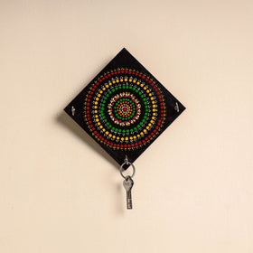 Mandala Art Handpainted Keyholder (7 x 7 in)