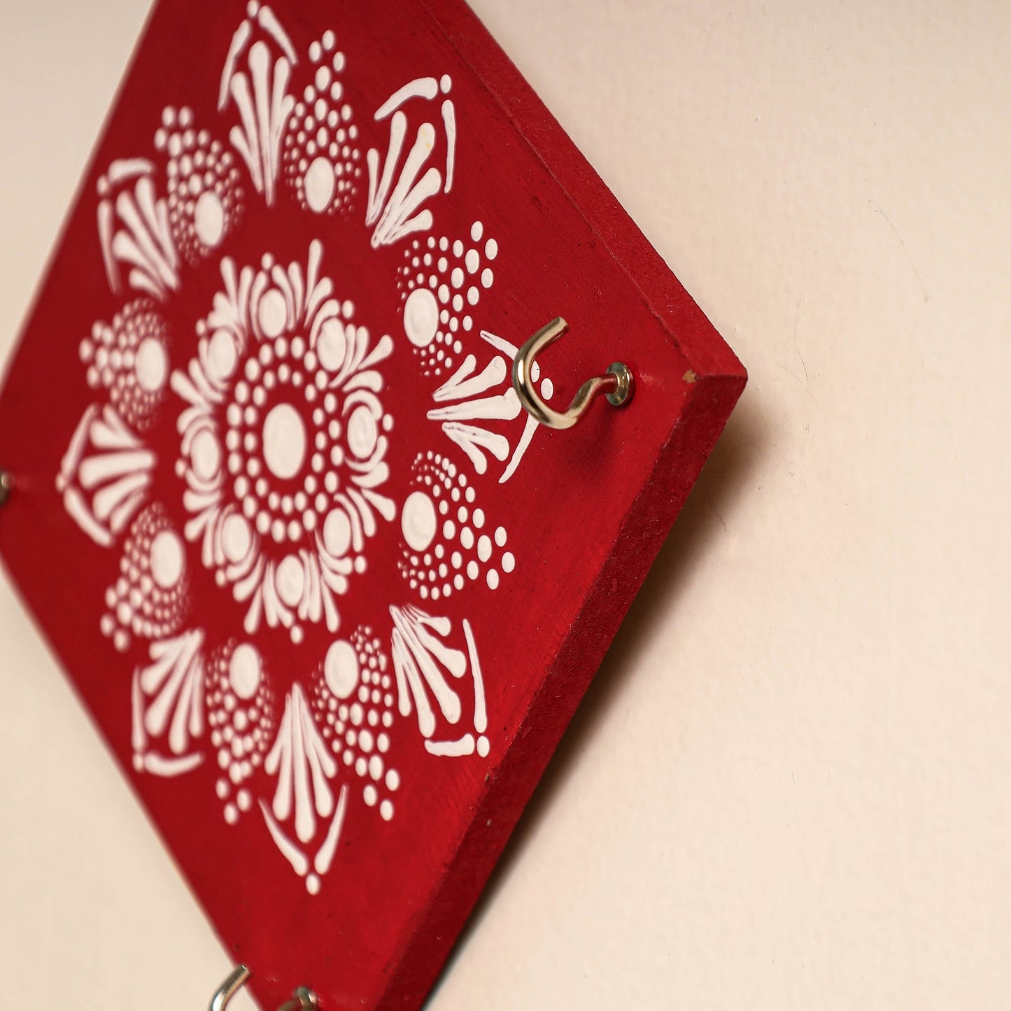 Mandala Art Handpainted Keyholder 