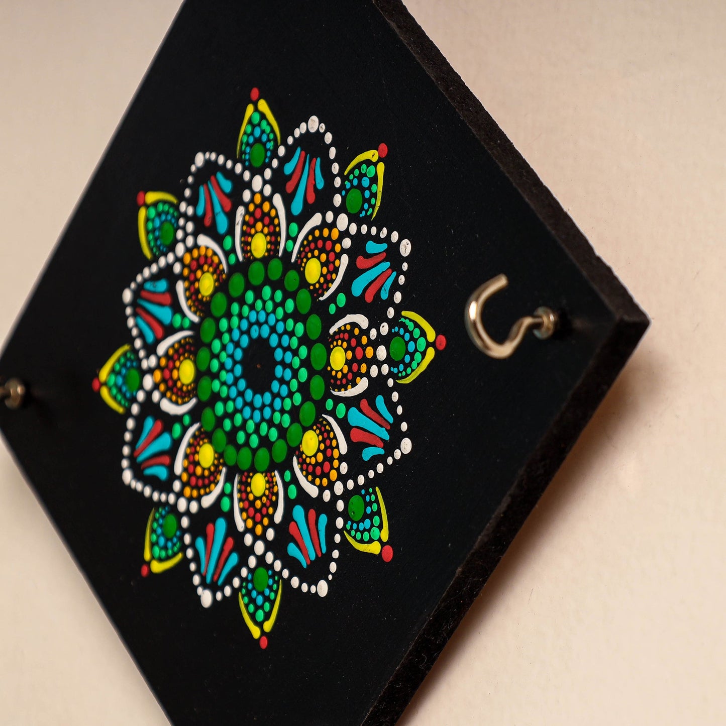  Mandala Art Handpainted Keyholder 