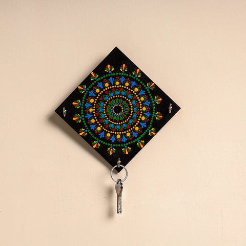  Mandala Art Handpainted Keyholder 