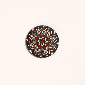 Mandala Art Handpainted Wooden Magnet