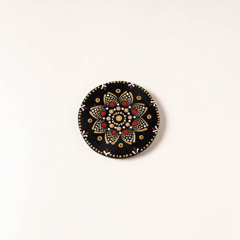 Mandala Art Handpainted Wooden Magnet