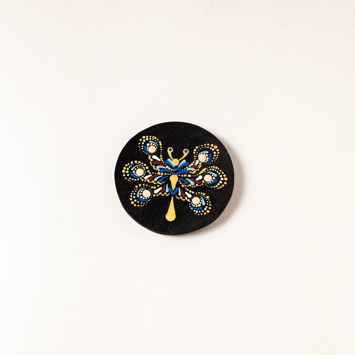 Mandala Art Handpainted Wooden Magnet