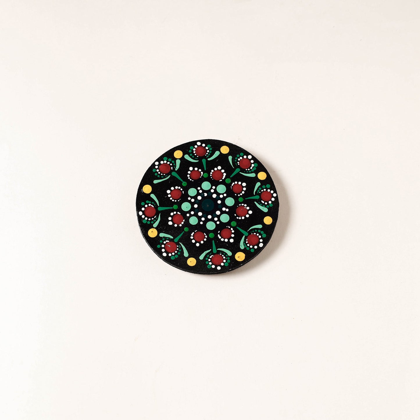 Mandala Art Handpainted Wooden Magnet