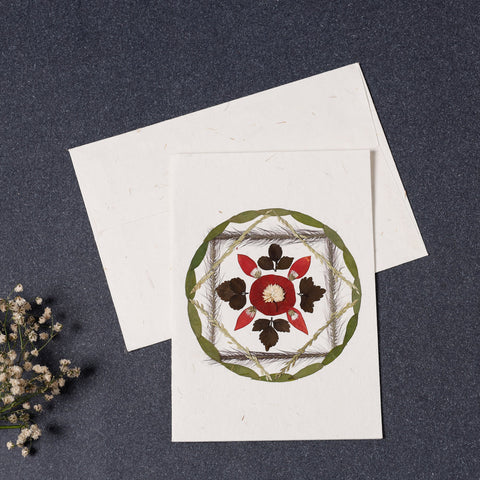 Buy Mandala - Flower Art Handmade Paper Greeting Card Online at iTokri.com