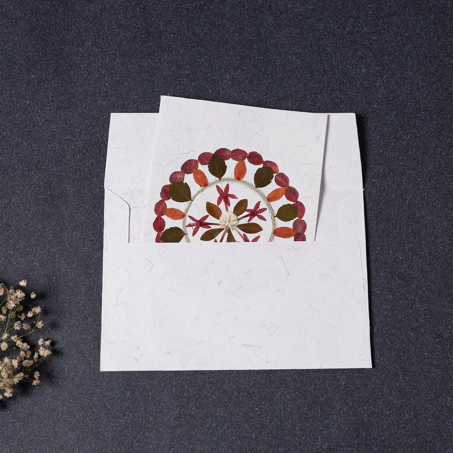  Mandala - Flower Art Handmade Paper Greeting Card 