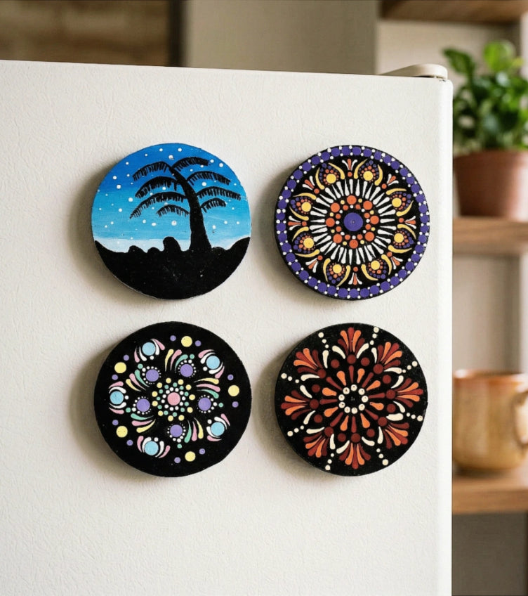 Mandala Art Magnets