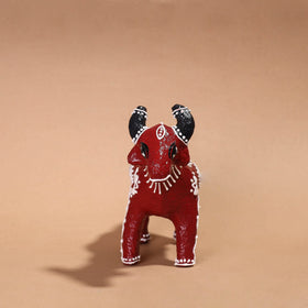 Buy Mandana Art Handpainted Paper Mache Cow Online l iTokri.com
