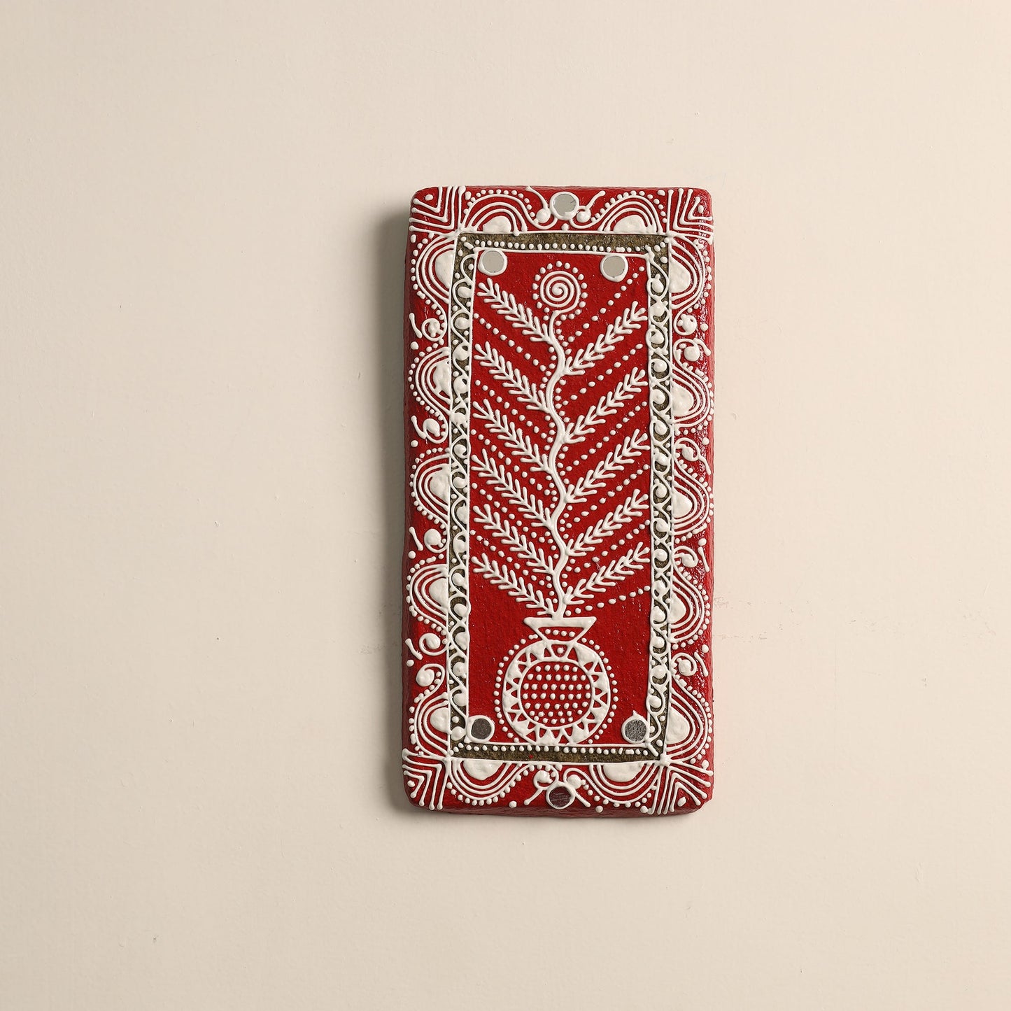  Mandana Art Handpainted Paper Mache Wall Frame 