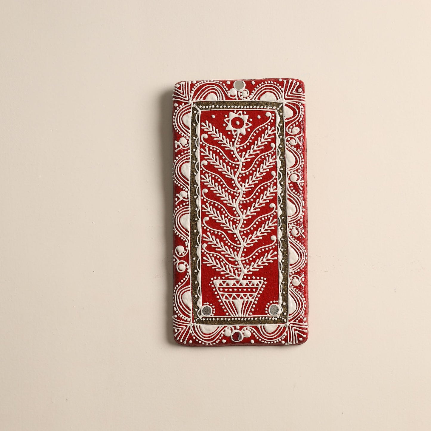  Mandana Art Handpainted Paper Mache Wall Frame 