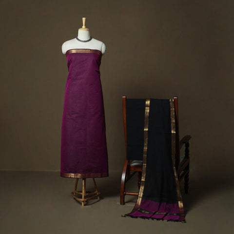 Mangalagiri cotton 3pc unstitched dress material 80