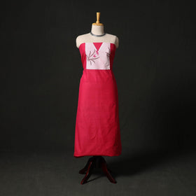 Mangalagiri handloom cotton patchwork unstitched kurta