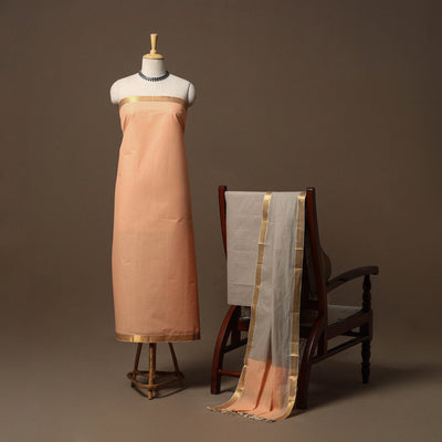 Mangalagiri natural dyed 3pc unstitched dress material 02