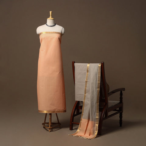 Mangalagiri natural dyed 3pc unstitched dress material 02