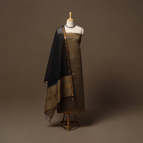 Mangalagiri natural dyed 3pc unstitched dress material 07