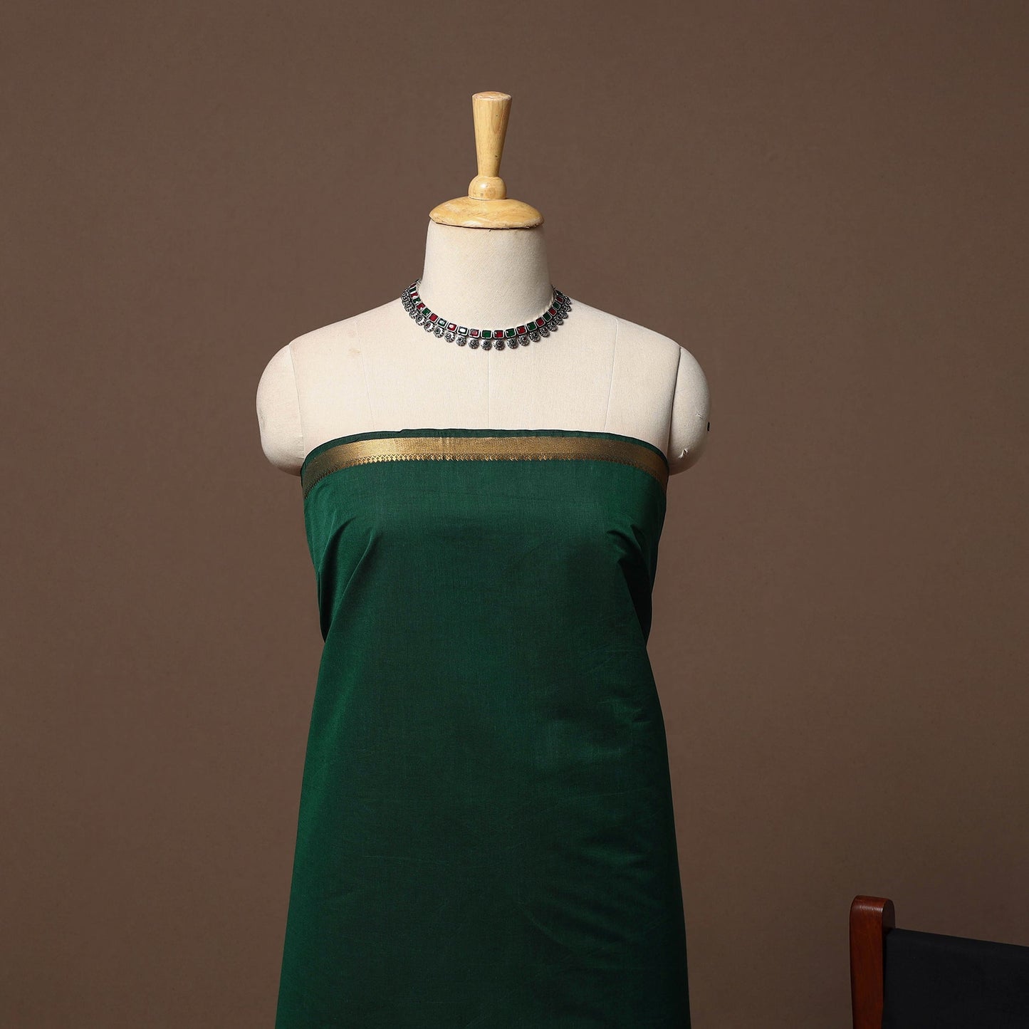 Mangalagiri natural dyed 3pc unstitched dress material 08