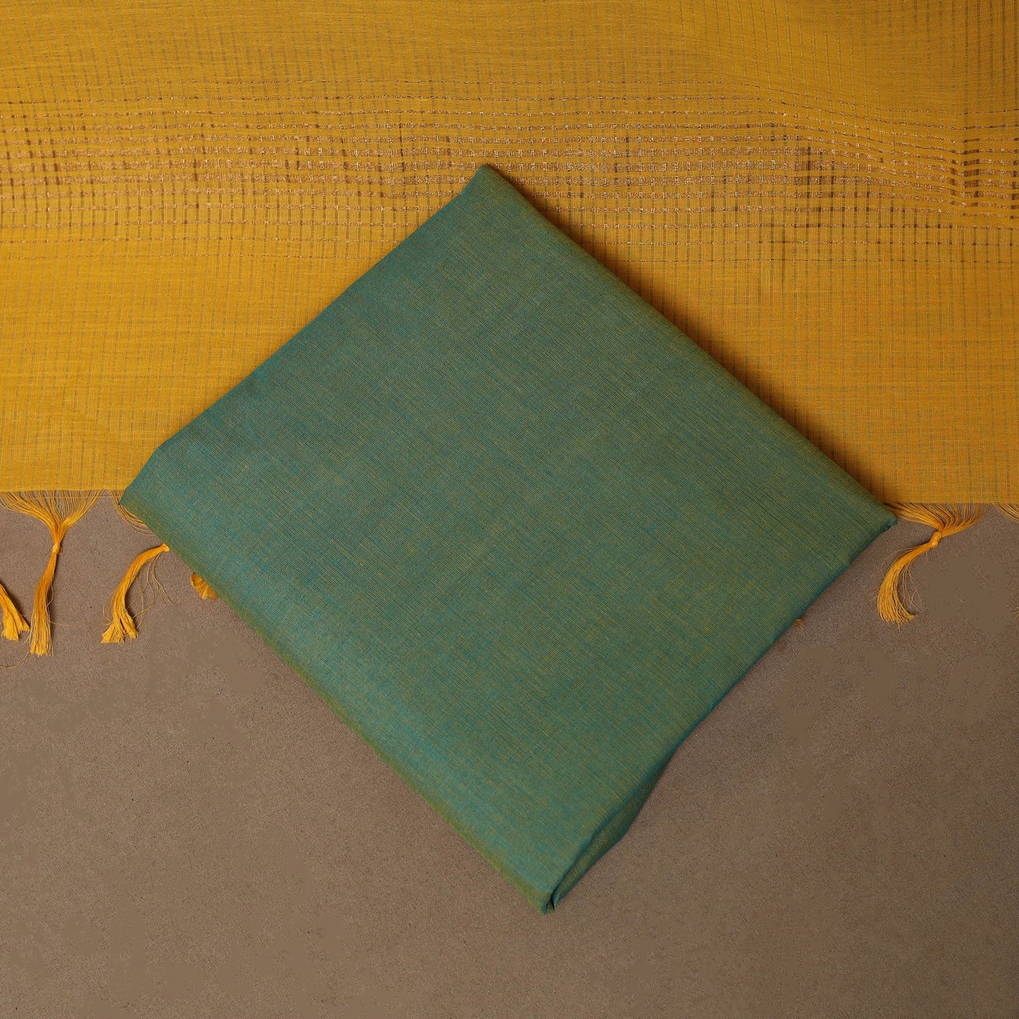 Mangalagiri natural dyed 3pc unstitched dress material 10