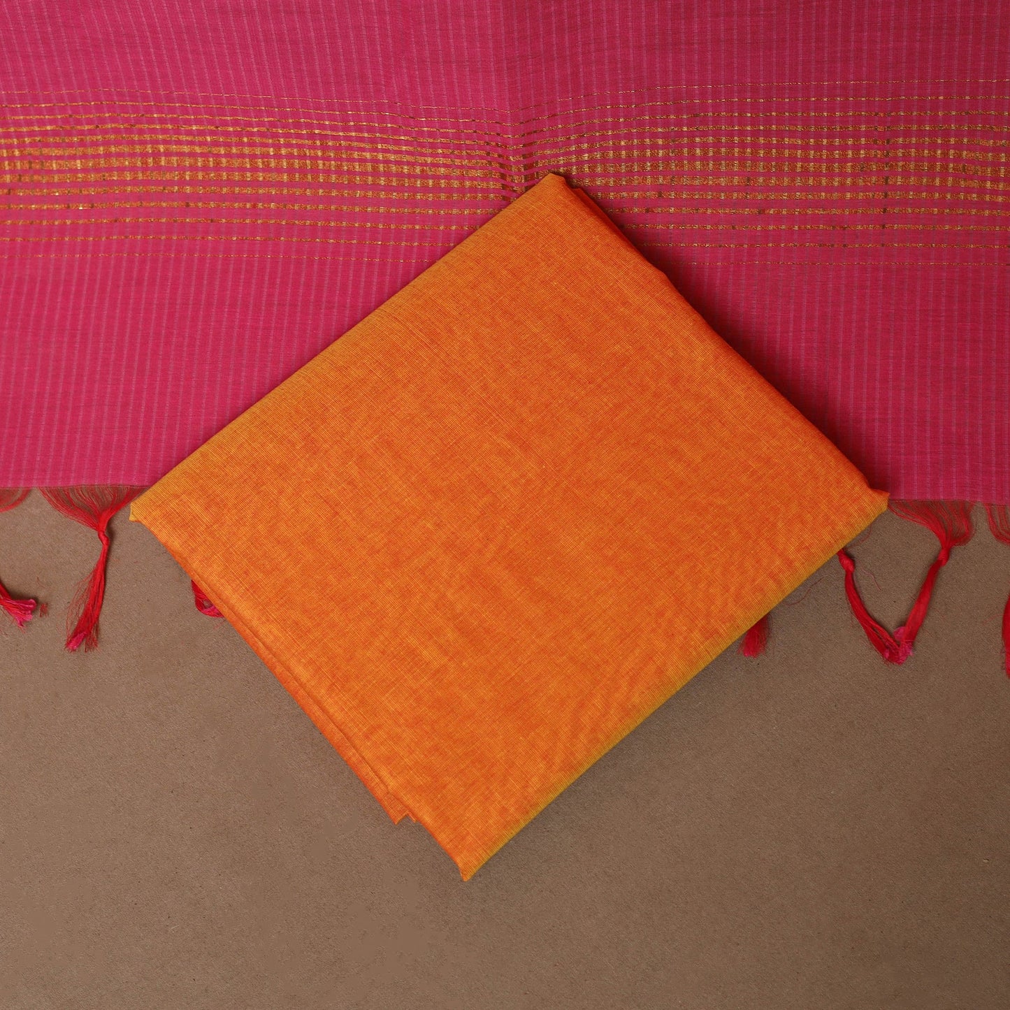 Mangalagiri natural dyed 3pc unstitched dress material 12