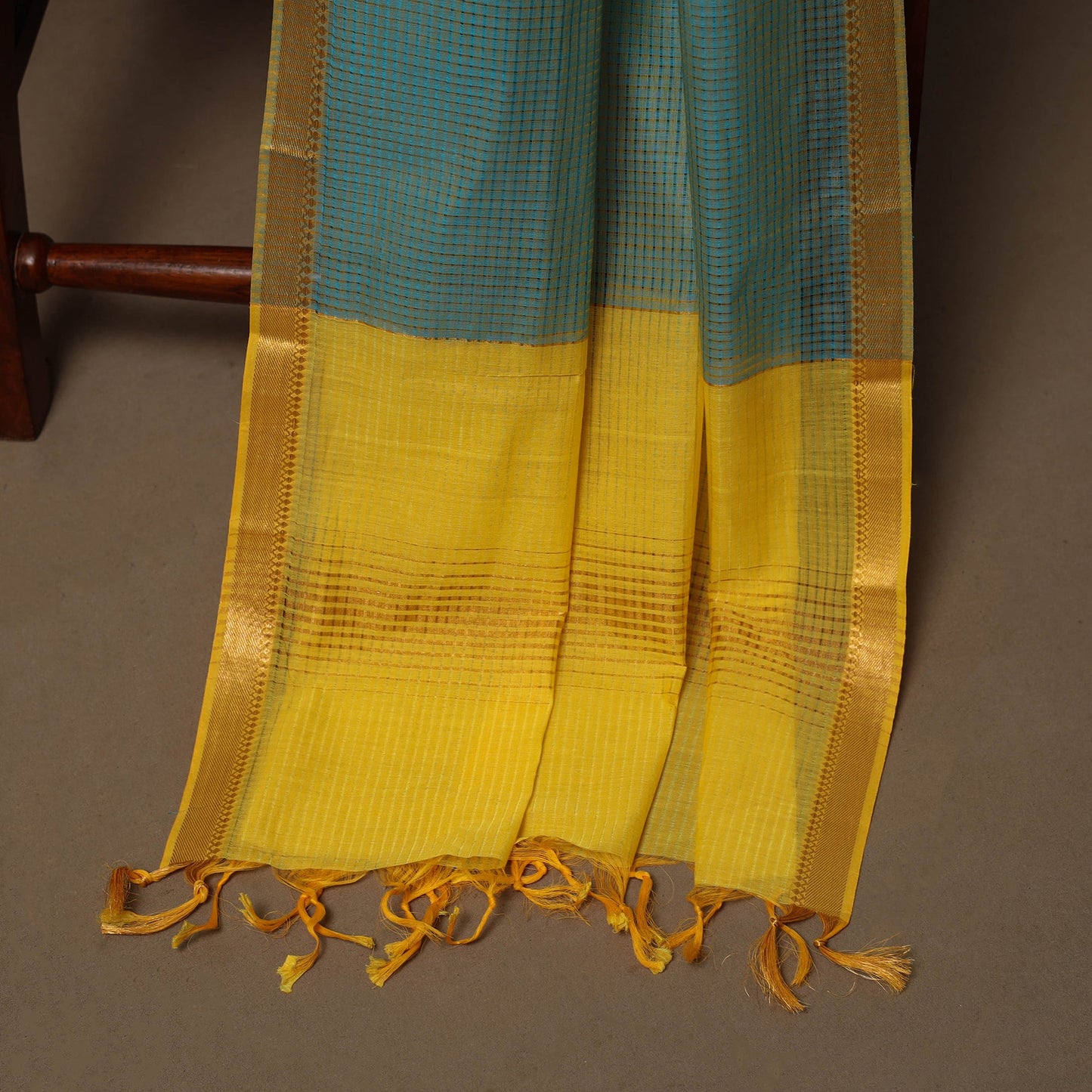 Mangalagiri natural dyed 3pc unstitched dress material 13
