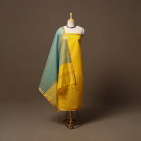 Mangalagiri natural dyed 3pc unstitched dress material 13