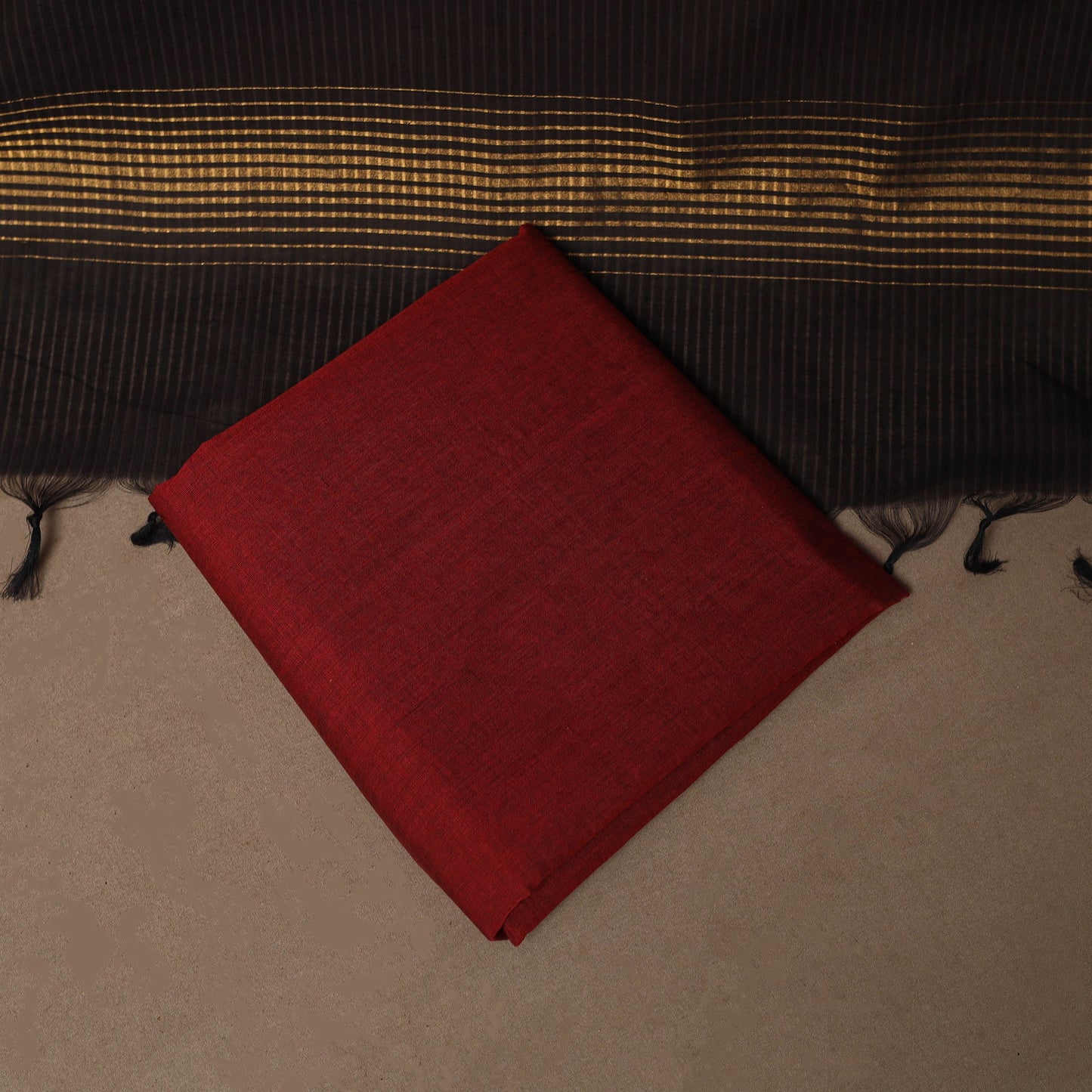 Mangalagiri natural dyed 3pc unstitched dress material 15