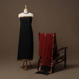 Mangalagiri natural dyed 3pc unstitched dress material 15