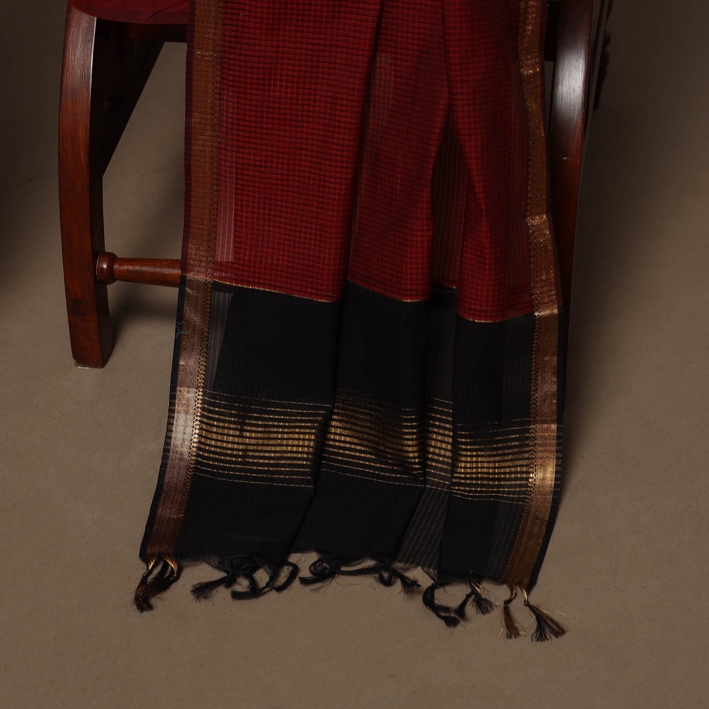 Mangalagiri natural dyed 3pc unstitched dress material 15