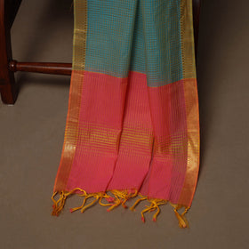 Mangalagiri natural dyed 3pc unstitched dress material 16